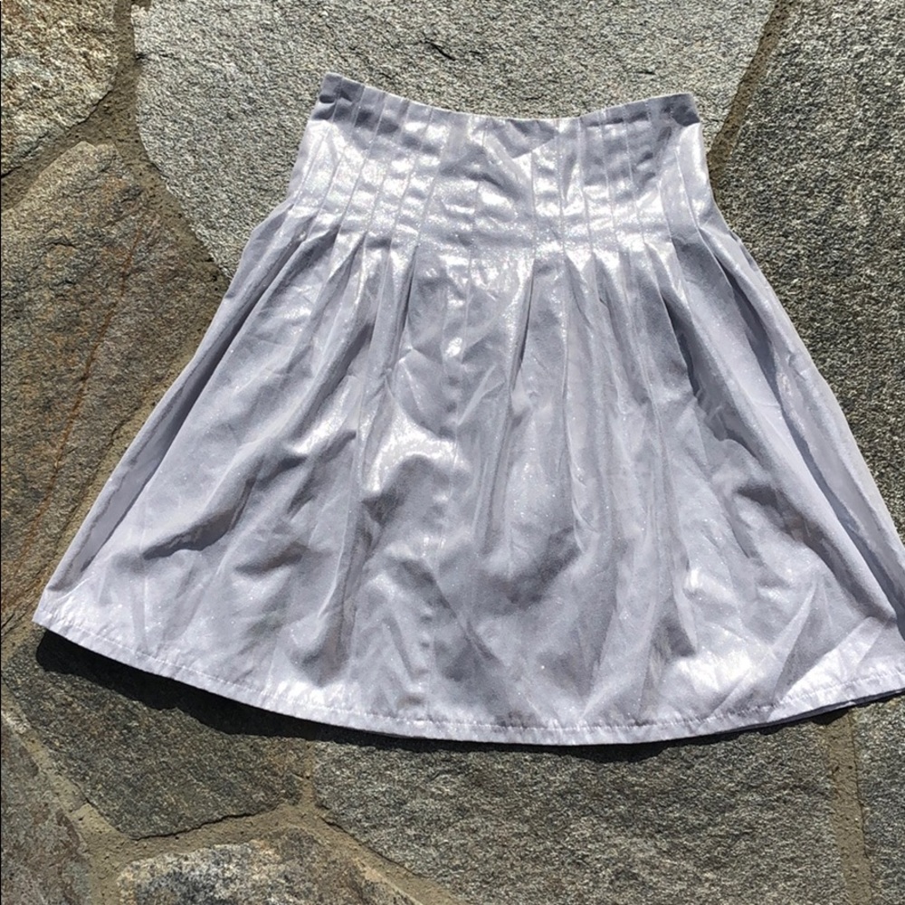 Silver sparkly cute girl skirt!